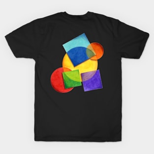 Rainbow Candy Geometric T-Shirt